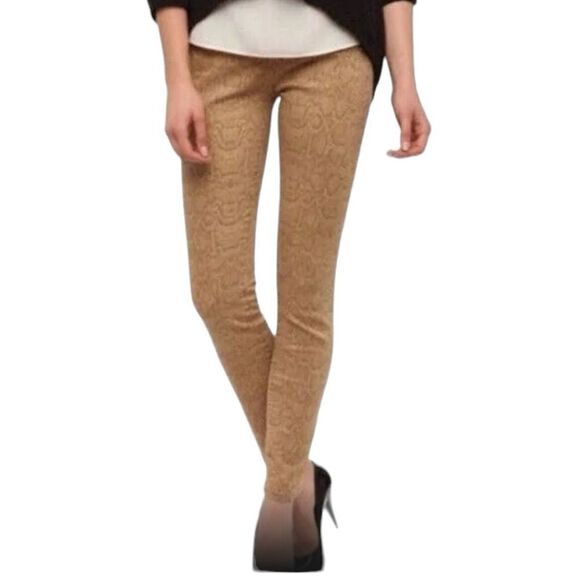 NWT BDG high-rise, cigarette ankle jeans, tan snakeskin print 25 - Picture 1 of 9